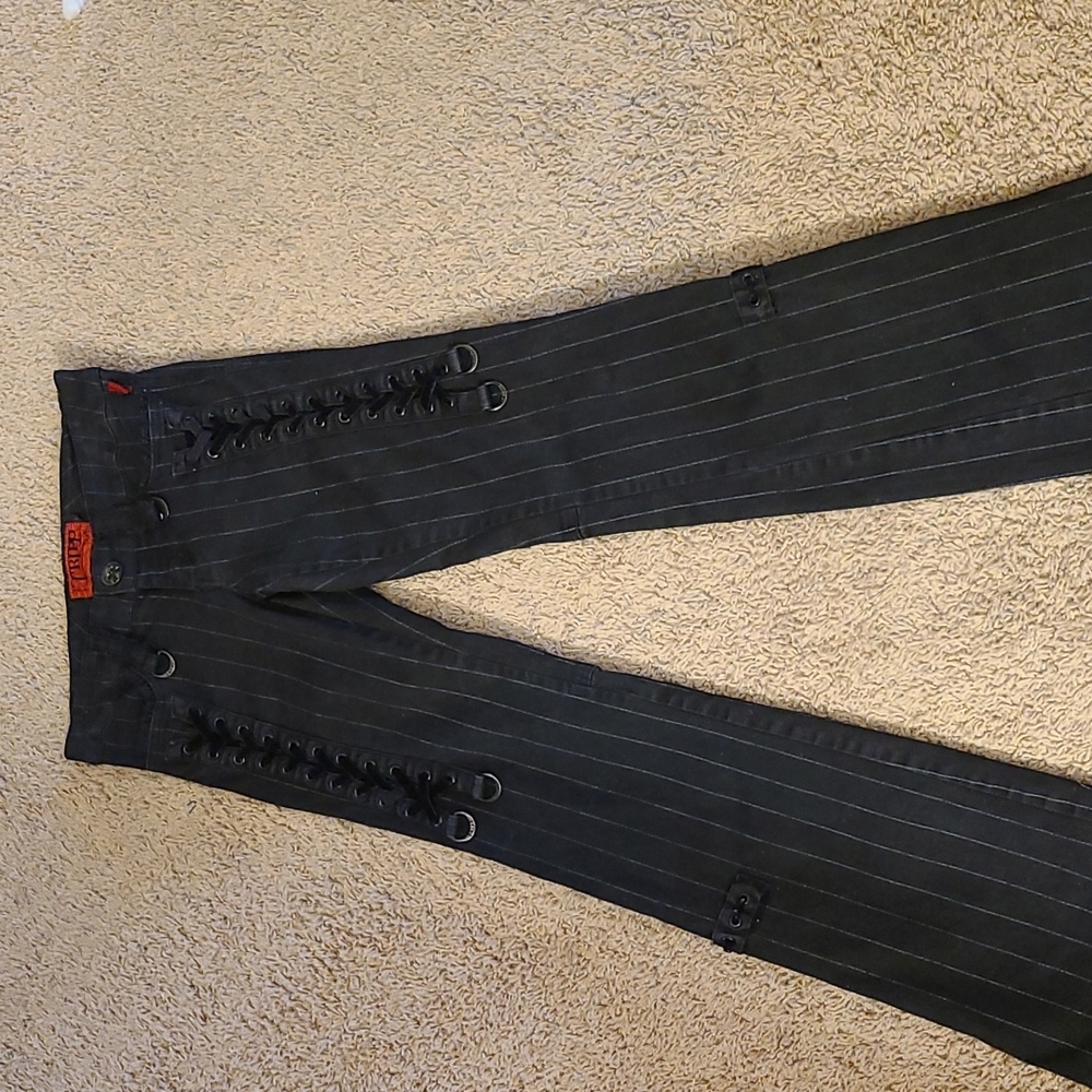 Tripp boot cut pin stripe pants